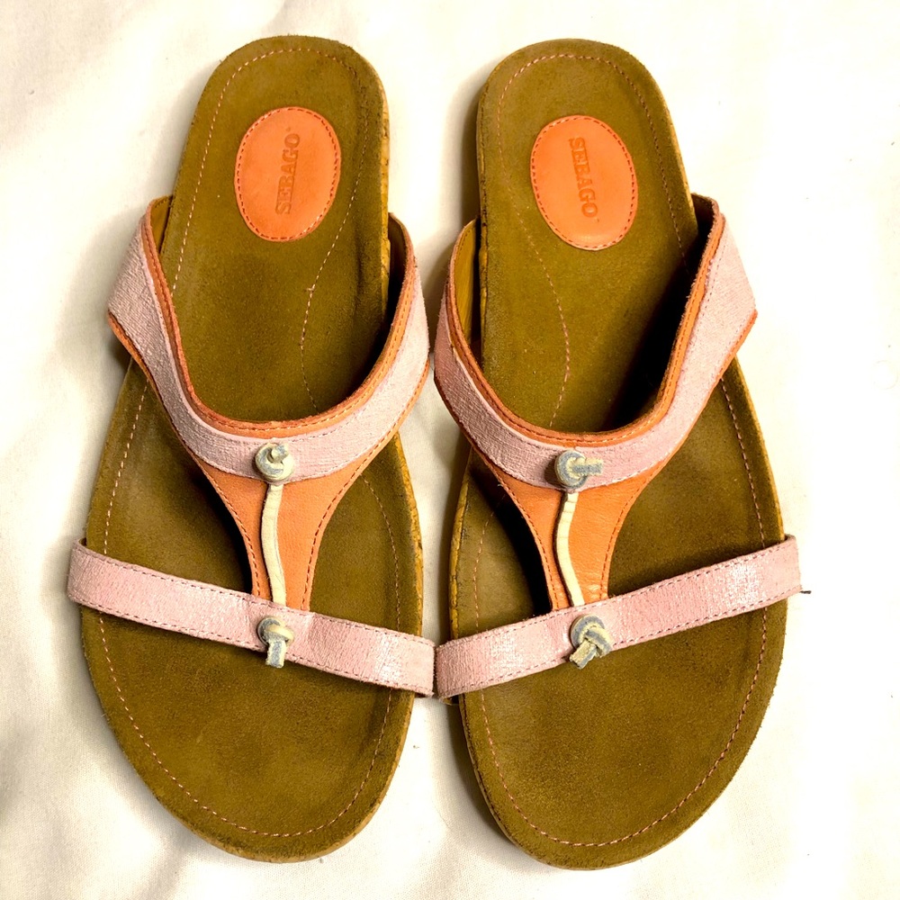 Sebago Samerworth slide coral pink suede leather sandals